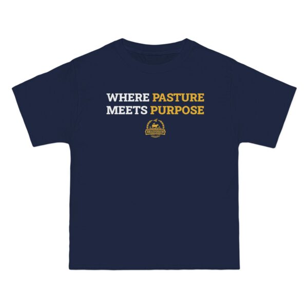 Bradshaw Family Farms - "Where Pasture Meets Purpose" with Icon T-Shirt (Grass Farmer Item) - Image 5