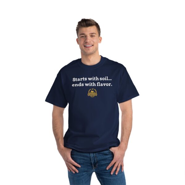 Bradshaw Family Farms - "Starts with Soil...Ends with Flavor" T-Shirt (Grass Farmer Item) - Image 7