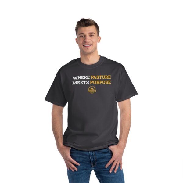 Bradshaw Family Farms - "Where Pasture Meets Purpose" with Icon T-Shirt (Grass Farmer Item) - Image 3