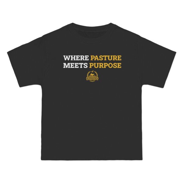 Bradshaw Family Farms - "Where Pasture Meets Purpose" with Icon T-Shirt (Grass Farmer Item) - Image 9