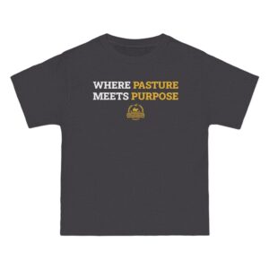 Bradshaw Family Farms - "Where Pasture Meets Purpose" with Icon T-Shirt (Grass Farmer Item)