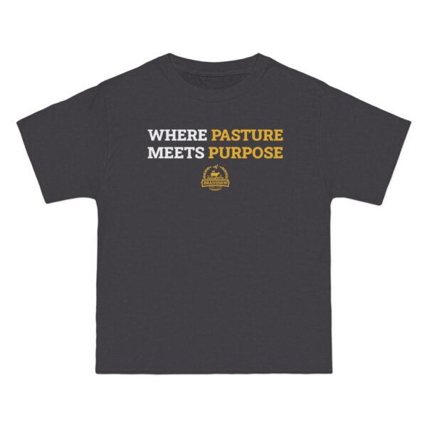 Bradshaw Family Farms - "Where Pasture Meets Purpose" with Icon T-Shirt (Grass Farmer Item)