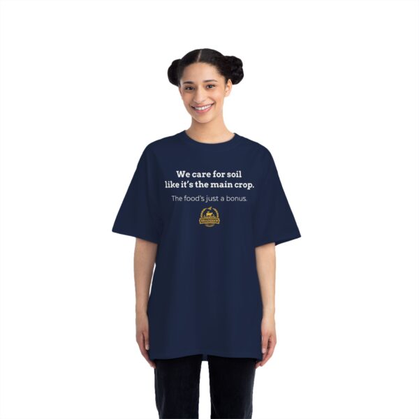 Bradshaw Family Farms - "We Care for Soil Like It's the Main Crop. The Food's Just a Bonus." T-Shirt (Grass Farmer Item) - Image 8